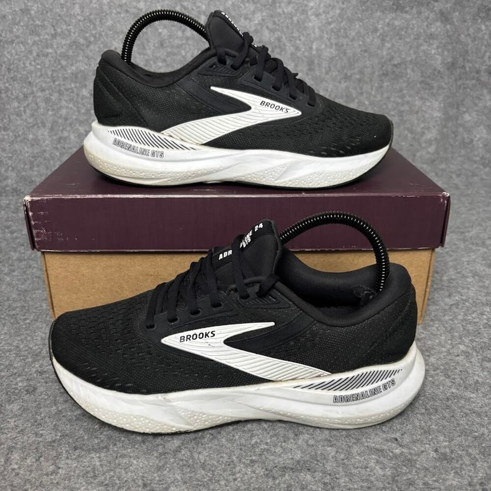 Brooks Adrenaline GTS 24 Black Road Running Shoes Womens Size 8 US 1204261D087